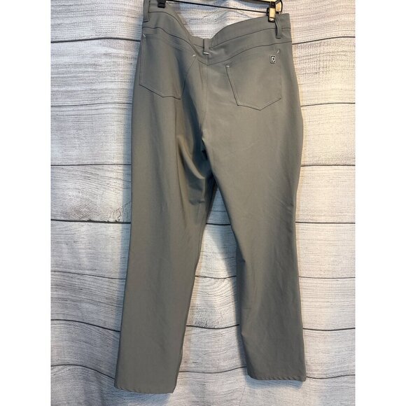 FootJoy Mens Athletic Fit Gray Golf Pants W36/L32 - Picture 2 of 4